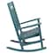 Flash Furniture Winston All-Weather Rocking Chair in Teal Faux Wood, PK2 2-JJ-C14703-TL-GG - alternate 7